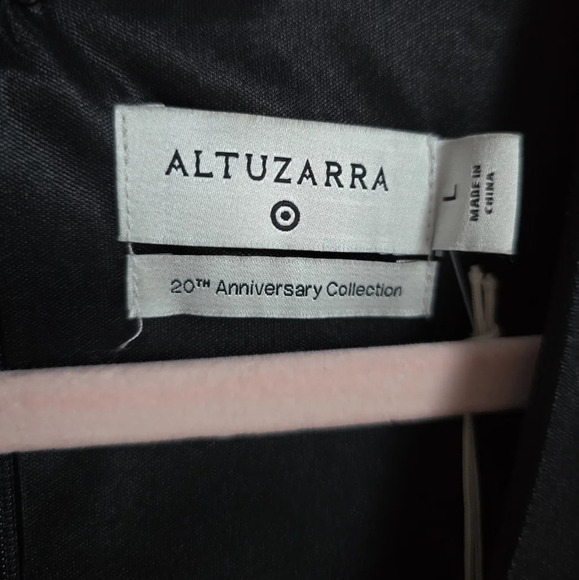 Altuzarra x Target, New, Black Floral Satin Surplice Maxi Dress, Size Large - Picture 10 of 12